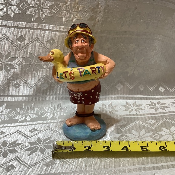 Russ Doug Harris Figurine Let’s Party Item No 13188 Vintage Signed - Picture 8 of 9